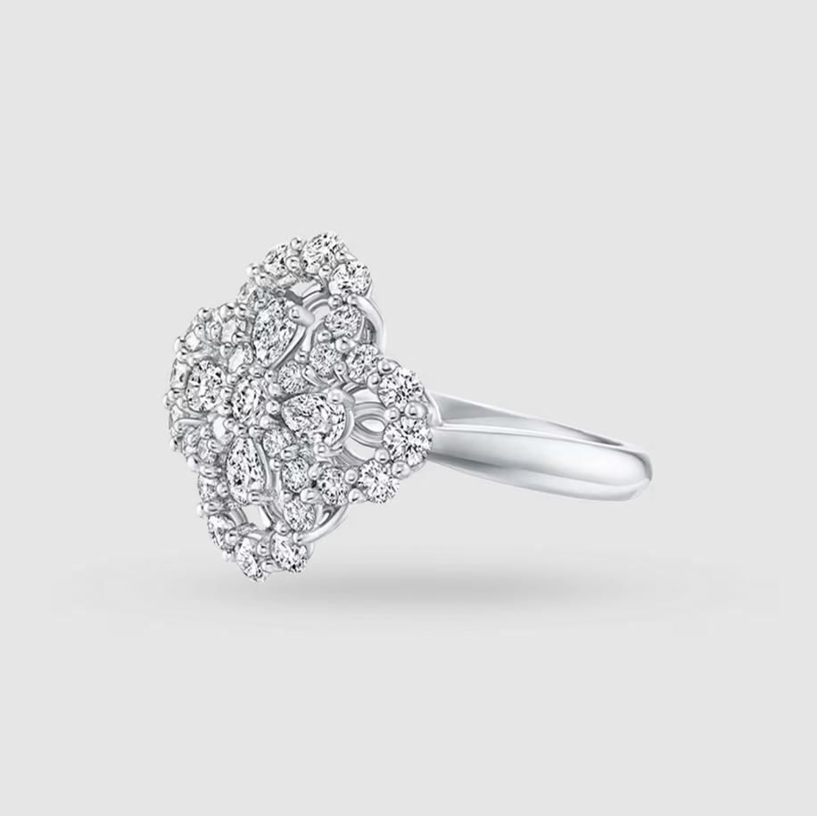 Diamond Loop Full Motif Diamond Ring